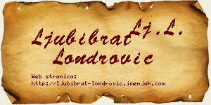 Ljubibrat Londrović vizit kartica